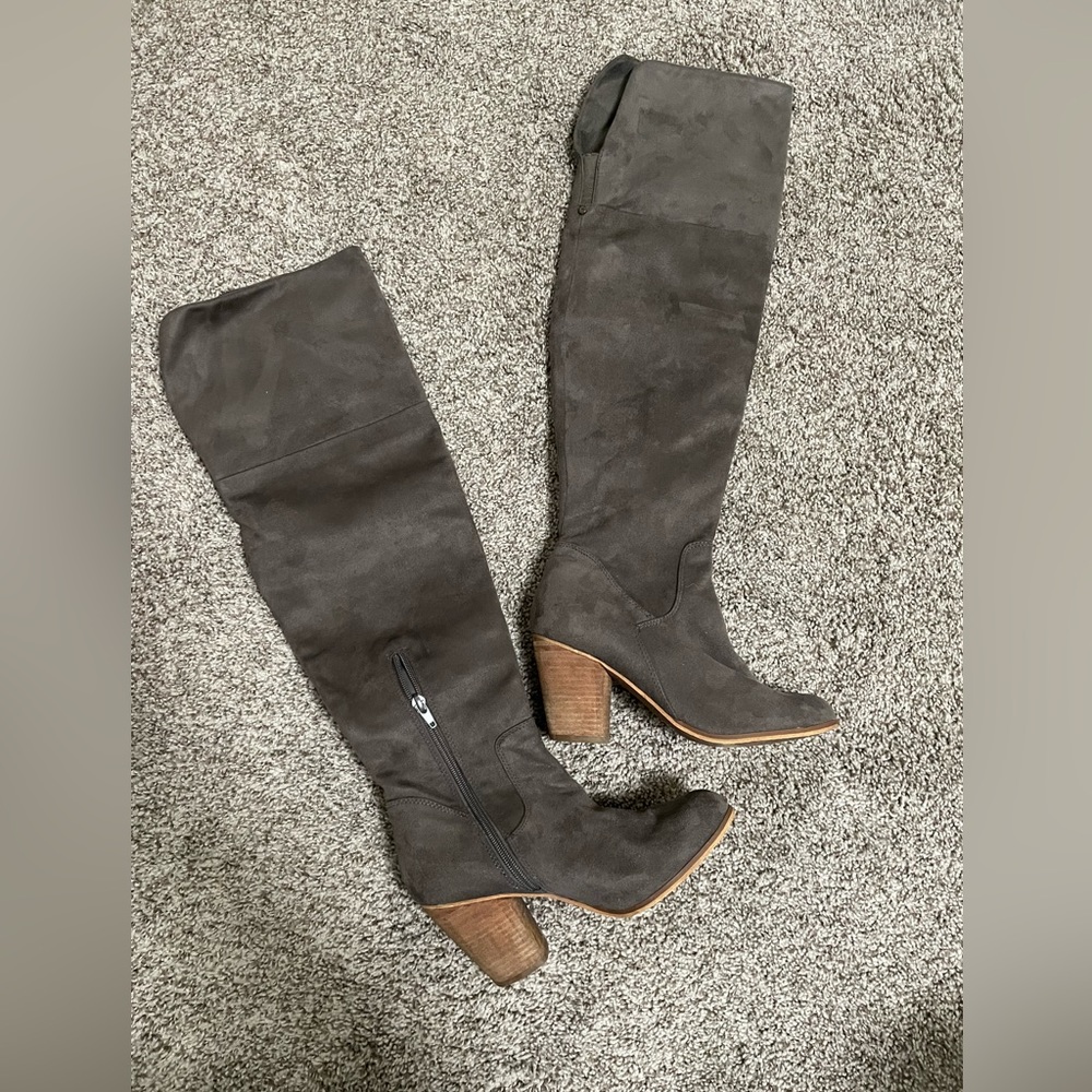 Melrose and Market Over the Knee Suede Boots
